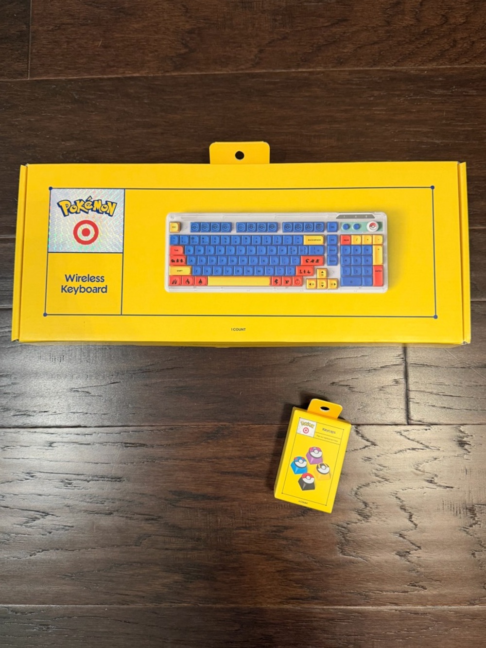 Pokémon x Target Wireless Keyboard AND 4 pc Pokémon Keycap Set